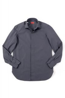 ISAIA () Pointed collar shirt åȥݥץ ݥƥåɥ顼  GRAY (졼)