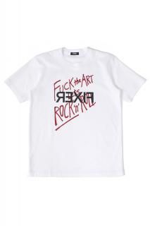 ڤͽFIXER (ե) FTS-13 FUCK the ART Reverse Print T-shirt ץ T WHITE (ۥ磻) 