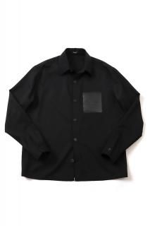BALMAIN (Хޥ) COUTURE LABEL GDP OVERSHIRT С  NOIR (֥å)