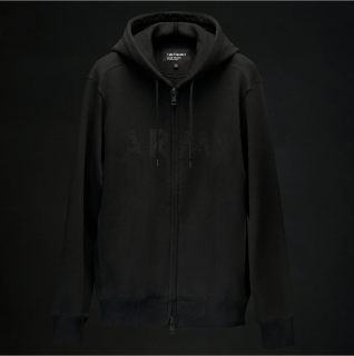 ڤͽ 1PIU1UGUALE3 (Υԥ奦Υȥ) Vol.26 VINTAGE LOGO ARMY SWEAT ZIP PARKA ߡѡ BLACK  BLACK