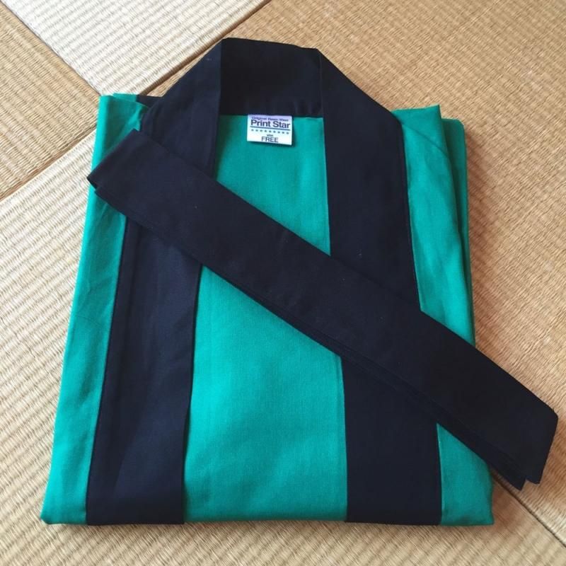 綿無地はっぴ（Print Star）｜ 緑（Green）｜法被 半被 はっぴ