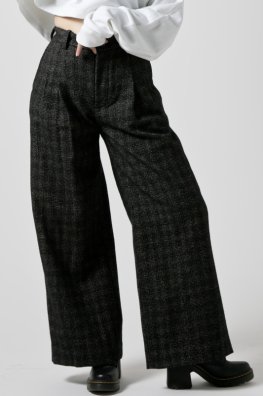 England Tweed Tailored Wide Pants
