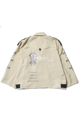 <img class='new_mark_img1' src='https://img.shop-pro.jp/img/new/icons5.gif' style='border:none;display:inline;margin:0px;padding:0px;width:auto;' />ONE MAKEMEIMU Printed Short Trench Coat