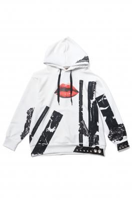 <img class='new_mark_img1' src='https://img.shop-pro.jp/img/new/icons5.gif' style='border:none;display:inline;margin:0px;padding:0px;width:auto;' />ONE MAKE TT Collaboration Hoodie THE LIPS E