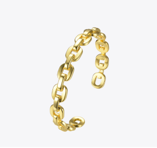  ダンクルチェーン バングルブレスレット -GOLD-＜Lsize/Ssize>｜Dancle Chain Bancle Bracelet | 男女兼用フリーサイズ