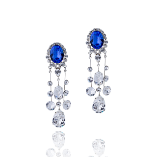  . ANTOINETTE Earrings Blue Sapphire | NFT Jewelry by Couleurire