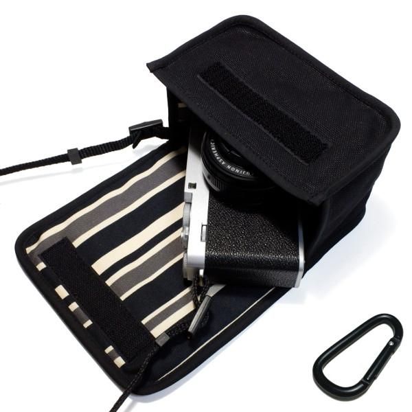 FUJIFILM X-E4ケース（ブラック・カーボンストライプ）単焦点