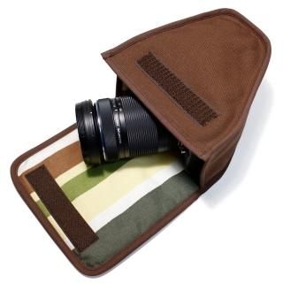 オリンパス・ペン 初号機 + オリジナル革製速射ケース オリンパスペン E-P7 ケース EZダブルズームレンズ用 8号撥水