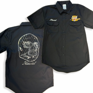 Tiger and barbed wire work S/S shirt