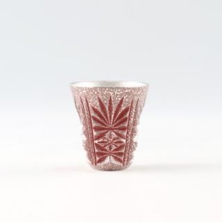 薩摩錫器　薩摩錫日生堂製　花唐草文 　壷　時代箱付　M　R4602B 薩摩錫器 薩摩錫日生堂製 花唐草文 壷 時代箱付 M