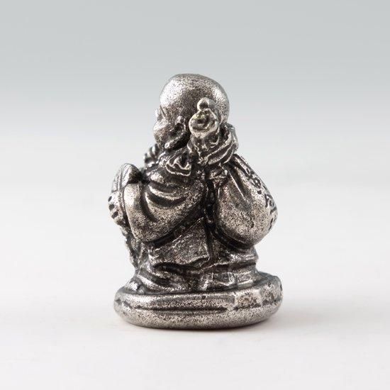 錫 置物 七福神 布袋様 黒漆加工 [No.190-3]｜薩摩錫器工芸館