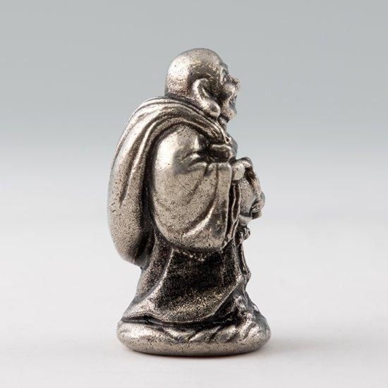 錫 置物 七福神 布袋様 黒漆加工 [No.193-3]｜薩摩錫器工芸館