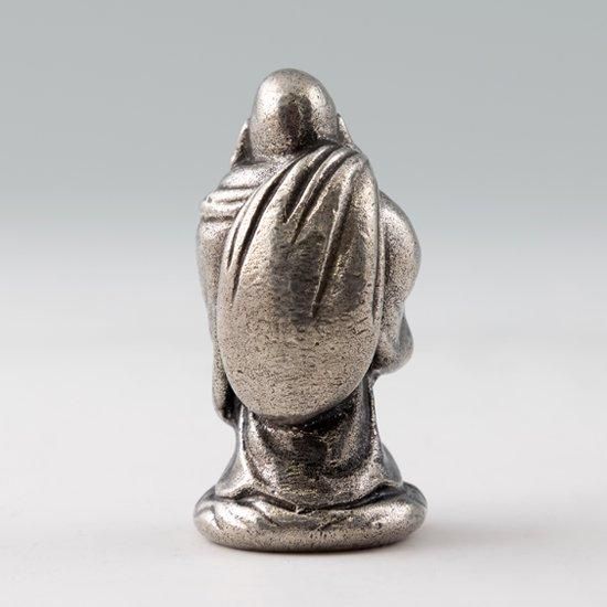 錫 置物 七福神 布袋様 黒漆加工 [No.193-3]｜薩摩錫器工芸館