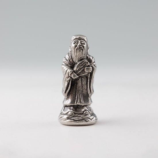 錫 置物 七福神 寿老人様 黒漆加工 [No.193-7]｜薩摩錫器工芸館