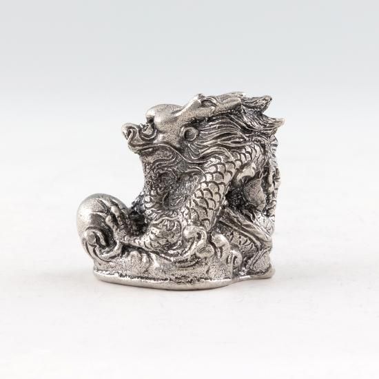 錫 置物 干支 龍（辰） -SORA- 黒漆加工 [No.186-5]｜薩摩錫器工芸館