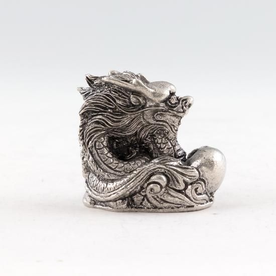 錫 置物 干支 龍（辰） -SORA- 黒漆加工 [No.186-5]｜薩摩錫器工芸館