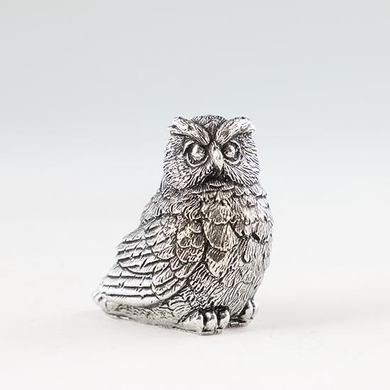 ふくろう 手作りふくろう 置物 アルミ鋳物製 新品 （フクロウ