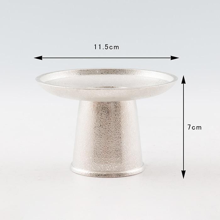 錫 お屠蘇セット 白吹雪加工 400ml [No.52-2-1]｜薩摩錫器工芸館