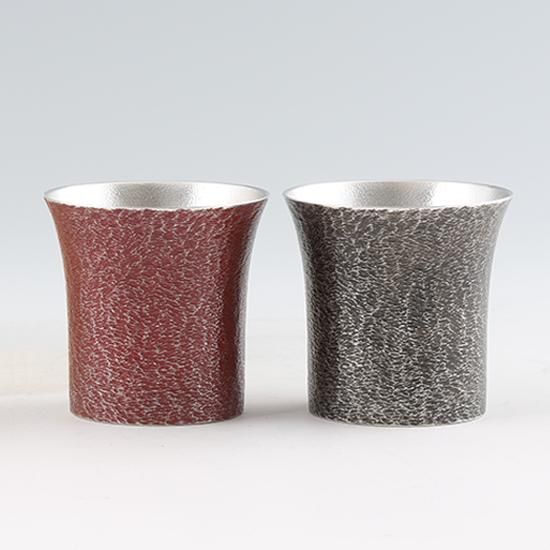 漆器タンブラー赤と黒ペア