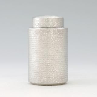 錫製の茶筒|千寿 職人技で高い密閉性 -大阪錫器
