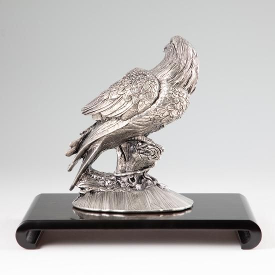 鷹工芸品 古代笹野一刀彫 お鷹ぽっぽ セキレイ 雷鳥 伝統工芸品 3匹セット