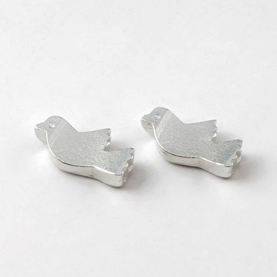 錫 箸置き 鳥 白加工 2個セット [No.2024-4-29-A]｜薩摩錫器工芸館