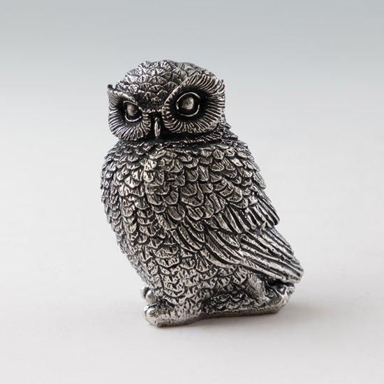 黒柿　フクロウ　梟　ふくろう　木彫　根付 黒柿フクロウ梟ふくろう木彫根付