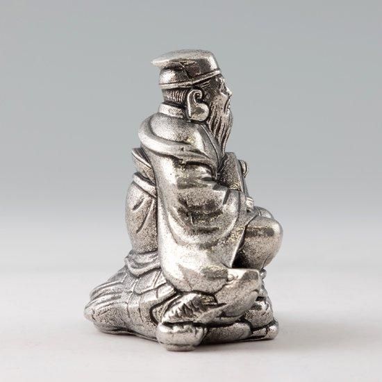 錫 置物 七福神 寿老人様 黒漆加工 [No.194-7]｜薩摩錫器工芸館