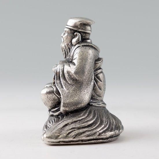 錫 置物 七福神 寿老人様 黒漆加工 [No.194-7]｜薩摩錫器工芸館