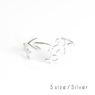 hiragana BANGLE  ꤬Ȥ - Silver / 2size