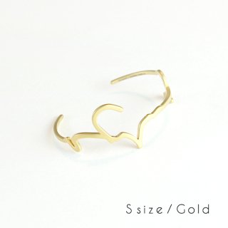 hiragana BANGLE  Ĥ - Gold / 2size