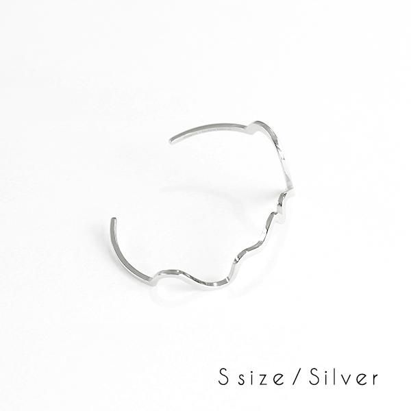 hiragana BANGLE こころ - Silver / 2size - 三代目板金屋