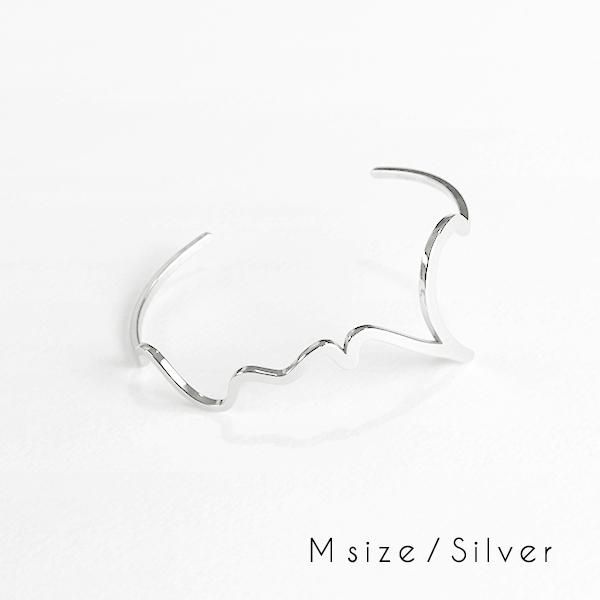 hiragana BANGLE こころ - Silver / 2size - 三代目板金屋