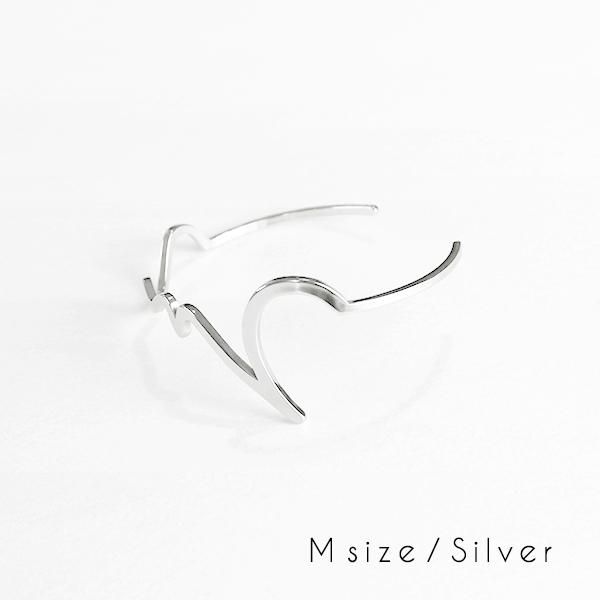 hiragana BANGLE こころ - Silver / 2size - 三代目板金屋