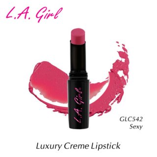 ?ブルーのドレスやアイシャドウに合わせやすい?　GLC542　Sexy　 L.A.girl Luxury Creme Lipstick