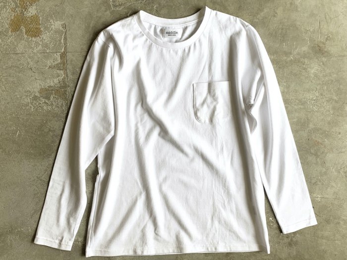 standard poc long sleeve t-shirt / WHITE
