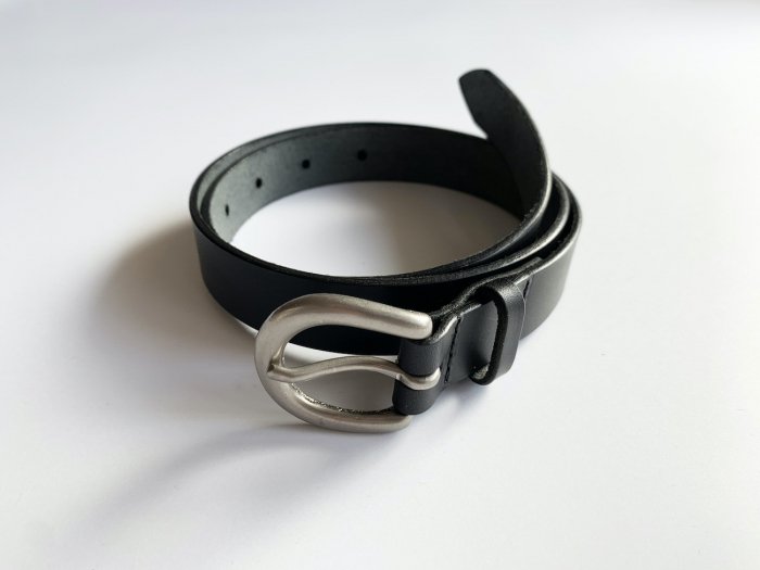 leather belt / BLACK