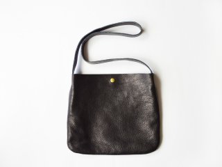 leather shoulder bag / BLACK