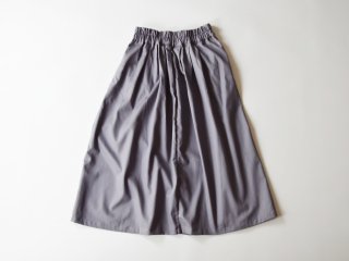 chino long skirt / GREY