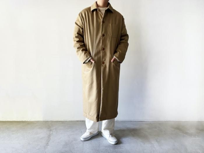 <img class='new_mark_img1' src='https://img.shop-pro.jp/img/new/icons8.gif' style='border:none;display:inline;margin:0px;padding:0px;width:auto;' />drill overcoat / KHAKI