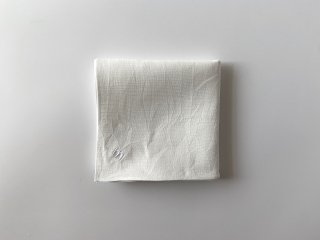 linen handkerchief / WHITE