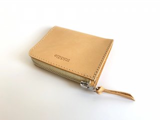 zip mini wallet  / TAN