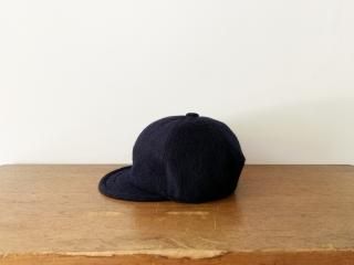 kids wool bb cap /NAVY