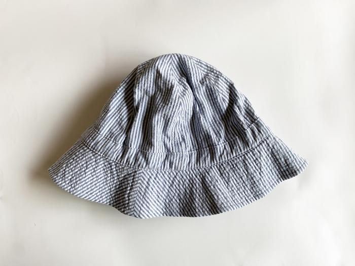 seersucker hat / BLUE