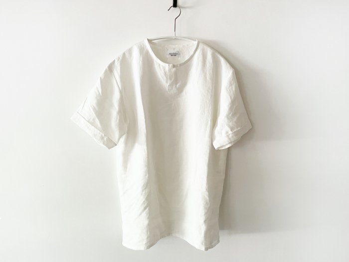 linen short sleeve kurta/  OFF WHITE