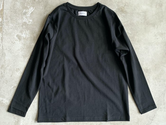 standard long sleeve t-shirt / BLACK