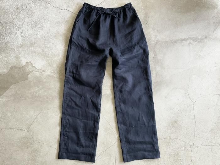 linen easy pants / NAVY