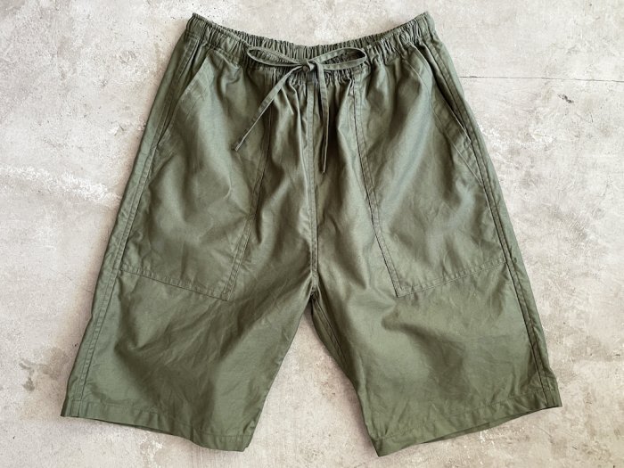 military fatigue shorts / OLIVE