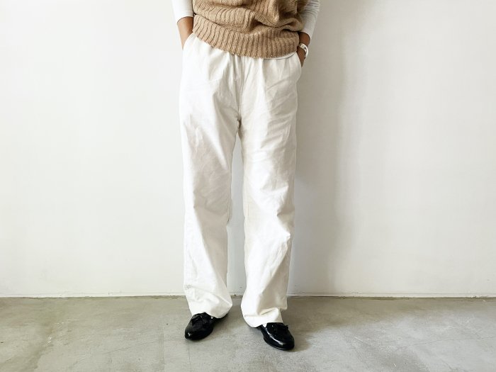 flannel easy pants / NATURAL