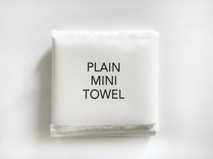 plain mini towel / WHITE